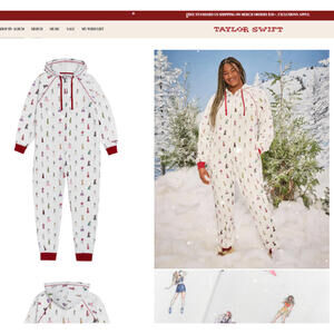aylor Swift Eras Tour Onesie PJs NEW Size XL/2XL